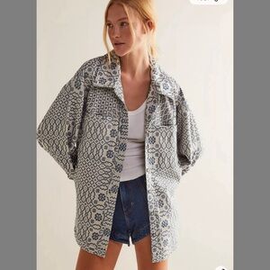 Free People So Long Summer Jacquard Buttondown